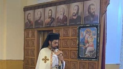 الأنبا باخوم يزور كنيسة سانت تريز بالمحلة الكبري