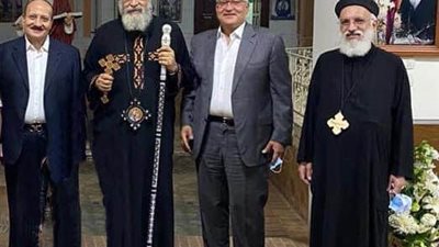 البابا تواضروس يستقبل وكيل بطريركية الإسكندرية والأرخن عصمت ناثان