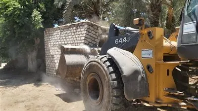 زراعة الفيوم: استمرار إزالة التعديات على الأراضي الزراعية بأبشواي