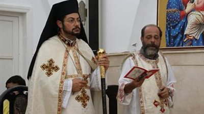 الأنبا باخوم يزور كنيسة الأقباط الكاثوليك بأشمون