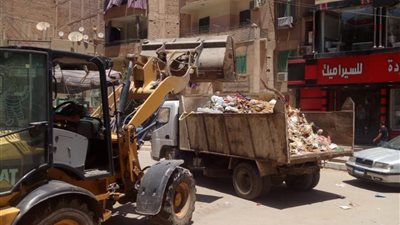 محافظة الفيوم: رفع 8675 طنًا من القمامة والأتربة ومخلفات البناء