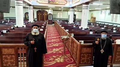 كنيسة أبوشوشة بقنا تستعد لاستقبال المصلين 3 أغسطس (صور)