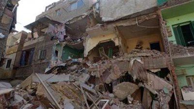 مصرع شخص وإصابة 3 إثر انهيار عقار بالمنصورة 