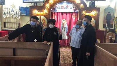 مطران شبرا الخيمة في زيارة رعوية لكنائس الإيبارشية (صور)