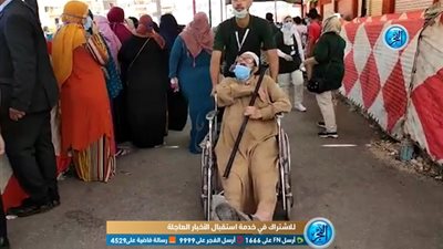 توافد كبار السن على اللجان الانتخابية لمجلس الشيوخ (فيديو)