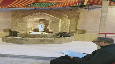 كنيسة عذراء السجود تبدأ صلوات النهضة استعدادًا لعيد تذكار رحيل القديسة مريم