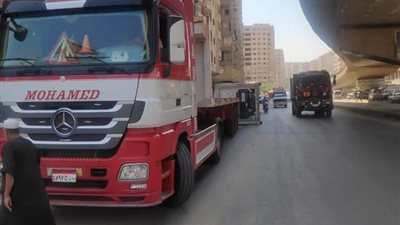 عودة الحركة المرورية بشارع اللبيني بفيصل بعد رفع كونتر (صور)