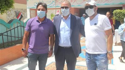 عماد متعب يشارك في انتخابات مجلس الشيوخ (صور)