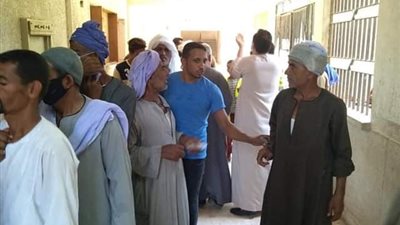 طوابير في قرية نزلة البدرمان بديرمواس على التصويت لانتخابات الشيوخ بالمنيا 