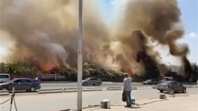 المعاينة الأولية تكشف سبب حريق حديقة بميدان الرماية