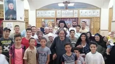 مُطران  أبو قرقاص يزور كنيسة الأقباط الكاثوليك بعزبة حنا أيوب 