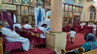 كنائس سوهاج للكاثوليك تحتفل بعيد انتقال السيدة العذراء 