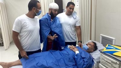 إصابة لاعبا القناة البنك الأهلي ونقلهما إلى المستشفى