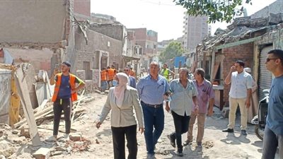 إزالة عشوائيات إسطبل عنتر وتسكين ١٠٩ أسر في الأسمرات 