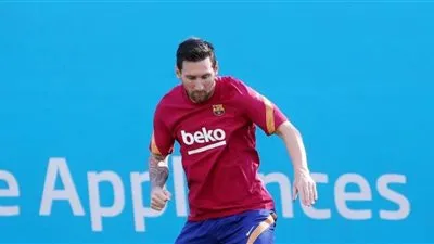 ميسي يظهر للمرة الأولى فى تدريبات برشلونة