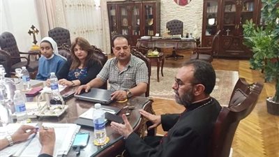 فعاليات اجتماع الأنبا دانيال مع لجنة تأسيس معهد التربية الدينية بالإسماعيلية