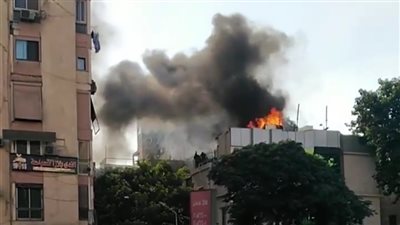 ننشر اللقطات الأولى لحريق مركز علاج القلب بالدقي (صور)