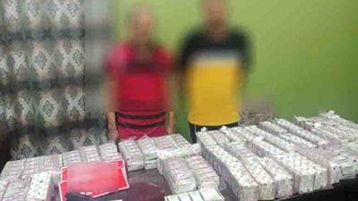 ضبط 49 ألف قرص بحوزة شخصين بالمنيا 