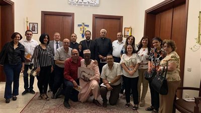 الأنبا باخوم يلتقى مع جنود مريم في دار سيدة السىلام 