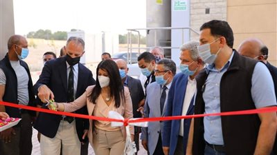 وزيرة التعاون الدولي تفتتح توسعات محطة معالجة مياه الصرف الصحي بالأقصر