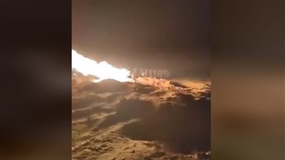 شاهد| اشتعال النيران لـ48 ساعة في بئر مياه بجرجا.. وأنباء عن اكتشاف غاز