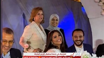 اللقطات الأولى من حفل زفاف هنادي مهنى وأحمد خالد صالح