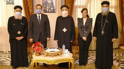 وكيل البابا يستقبل الدكتور خالد عبد الغني