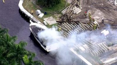 إصابة 13 شخصا بانفجار زورق في ولاية فلوريدا الأمريكية