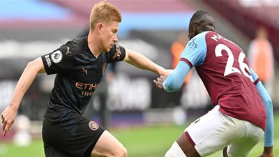 التعادل الإيجابي يحسم موقعة مانشستر سيتي ووست هام بالدوري الإنجليزي 