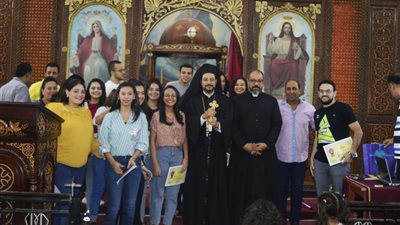 الأنبا باخوم يزور كاتدرائية العذراء للأقباط الكاثوليك بقويسنا (صور)