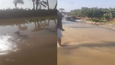 مياه السيول تخرج عن مسارها وتخترق زراعات 