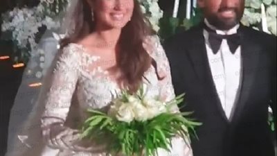 بشرى تهني النجمة درة بحفل زفافها بالرقص