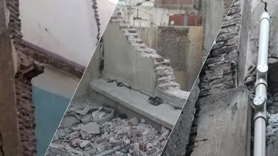 على غرار الإسكندرية.. منازل بدمنهور تنتظر الانهيار بسبب الأمطار (صور)