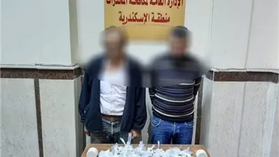 ضبط كمية من مخدر الهيروين بحوزة عنصرين إجراميين بالإسكندرية