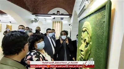 وزيرة الثقافة تفتتح معرضاً للفنون التشكيلية والمنحوتات بقصر ثقافة وادي النطرون (صور)