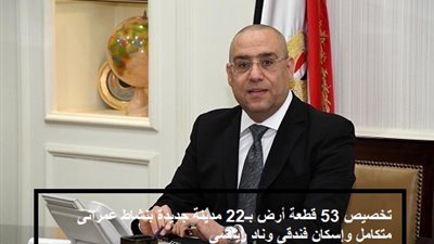 وزير الإسكان:  آخر موعد لحجز 447 وحدة سكنية  بـ4مدن جديدة 10 ديسمبر المقبل