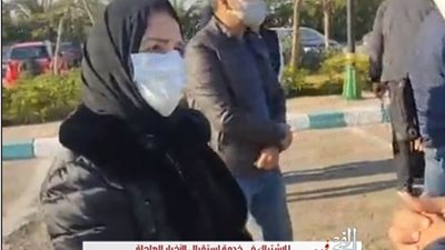 إلهام شاهين في جنازة أرملة الفنان أبو بكر عزت (صور)