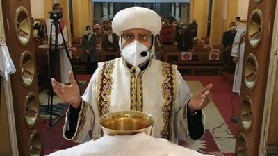 مطران شبرا الخيمة يسيم كاهن جديد على كنيسة الشهيد مارجرجس والانبا شنودة