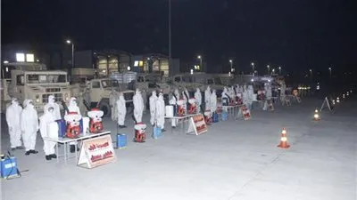 القوات المسلحة تواصل عمليات التطهير والتعقيم للمحافظات ضد فيروس كورونا