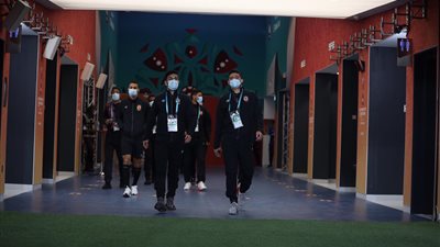 خاص للفجر الرياضي.. نزول لاعبى الدحيل القطرى لملعب مباراة اليوم (فيديو)