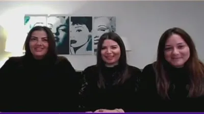 أول ظهور لحفيدات نادية لطفي (فيديو)