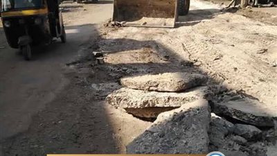 حي عين شمس يحرر محضرًا بقيمة ٣٣ ألف جنيه بسبب تلف أرصفة