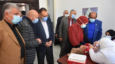 انطلاق الحملة القومية للتطعيم ضد مرض شلل الأطفال بمكتب صحة ثان الزقازيق