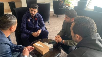 يامن بن ذكري ووسام العابدي في زيارة لبعثة الزمالك بتونس