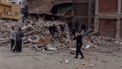 عاجل.. انهيار منزل مكون من 3 طوابق في الإسماعيلية (صور)