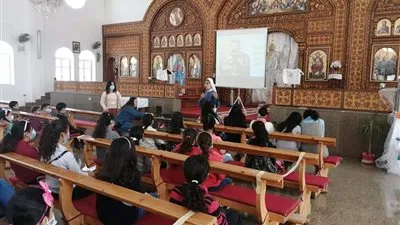 كنيسة القيامة بالمنيا تنظم يوما تكوينيا لأطفال التربية الدينية