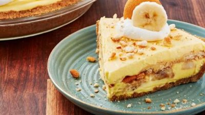 طريقة تحضير تشيز كيك التوفي والموز والشوكولاتة