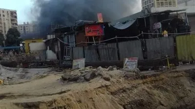 تشكيل لجنة فنية وهندسية للوقوف على أسباب حريق أكشاك نفق عرابي بالشرقية 