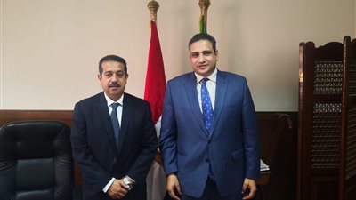 عماد خليل يبحث مع رئيس  القابضة للصوامع دعم مشروع  ميناء كوم ابو راضي البرى