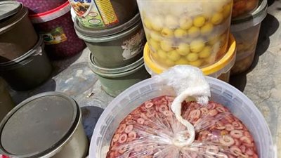 ضبط سيارة ربع نقل بحوزتها كميات كبيرة من المخللات الفاسدة ببورسعيد